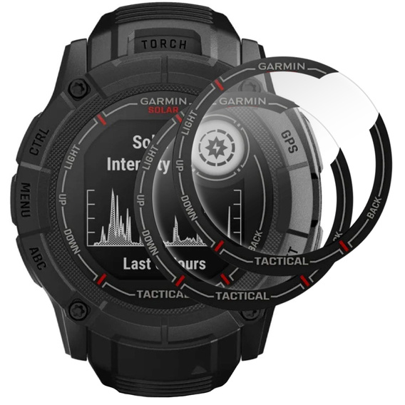 2x Szkło Hybrydowe ERBORD do Garmin Instinct 2X
