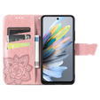 Etui z klapką do Motorola Moto G15 / Motorola Moto G15 Power, Butterfly, różowe rose gold