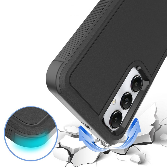 Etui pancerne do Samsung Galaxy A05s 4G, Dual Shockproof, czarne