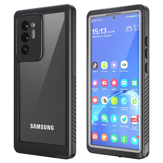 Etui Wodoodporne IP68 do Samsung Galaxy Note 20 Ultra, czarne