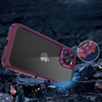Etui do iPhone 12 Pro Max, ERBORD Impact Guard, bordowe