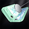 Etui do iPhone Air, Shockproof, ze szkłem, do MagSafe, zielone