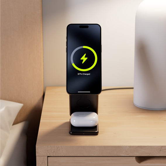 Allity AWC-230 22,5W 3w1 – Bezprzewodowa ładowarka dla iPhone, Apple Watch i AirPods - czarna