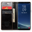 Etui z klapką CASEME do Samsung Galaxy S8+ Plus, Waxy Textured, kawowe