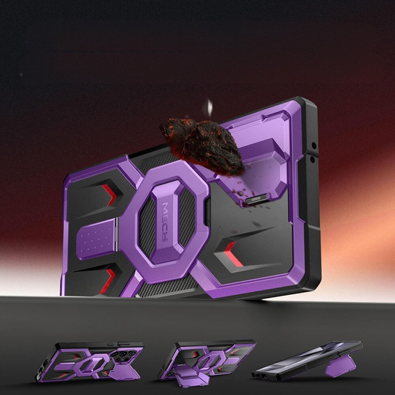 Etui Tongate MECH MagSafe Series fioletowe do Samsung Galaxy S24 Ultra