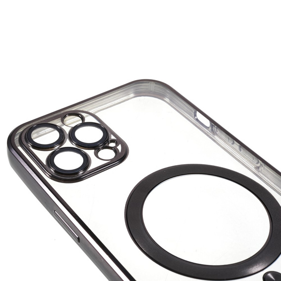 Zestaw Etui do iPhone 12 Pro, MagSafe Hybrid, czarne + Szklo