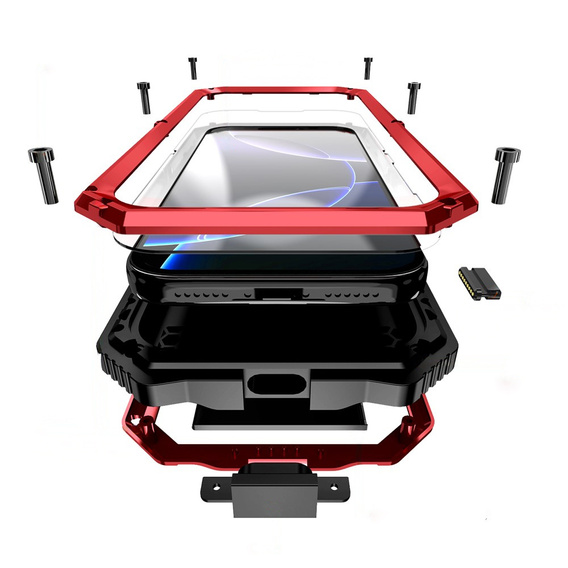 Etui pancerne z podstawką R-JUST do iPhone 17 Pro Max