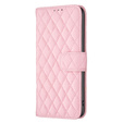 Etui z klapką do Oppo A17, Wallet, BINFEN COLOR, różowe