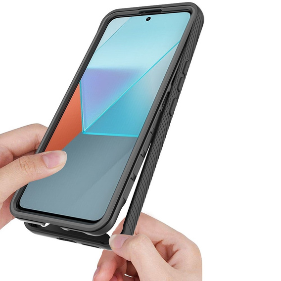 Etui do Xiaomi Redmi Note 13 Pro 5G, Shockproof, z folią, czarne