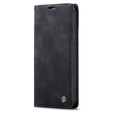 Etui CASEME do iPhone 14 Pro, Leather Wallet Case, czarne