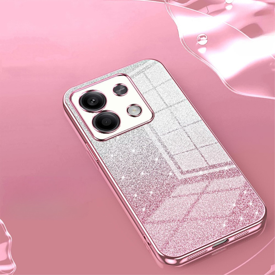 Etui do Xiaomi Redmi Note 13 5G, Glitter Case CamShield, różowe