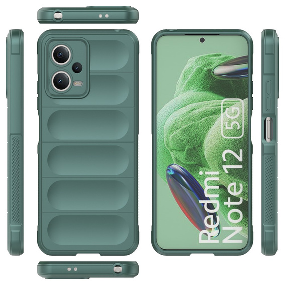 Etui do Xiaomi Redmi Note 12 5G / POCO X5 5G, Gaming Shockproof, zielone