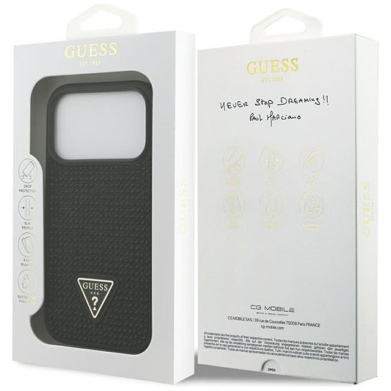 Etui GUESS Rhinestone Triangle Logo do iPhone 17 Pro
