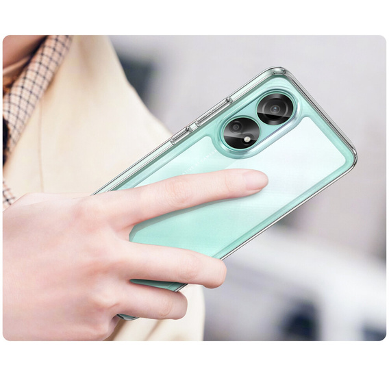 Etui do Oppo A58 4G, Fusion Hybrid, przezroczyste