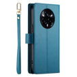 Etui z klapką do Realme 14 Pro 5G, Wallet Zipper Pocket, niebieskie