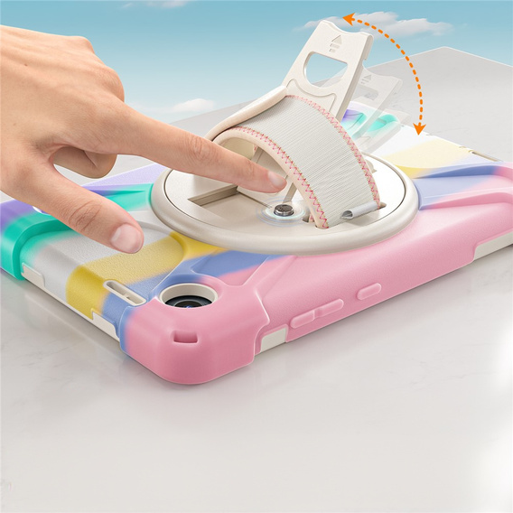 Pancerne etui z podstawką i paskiem na ramię do Lenovo Tab One