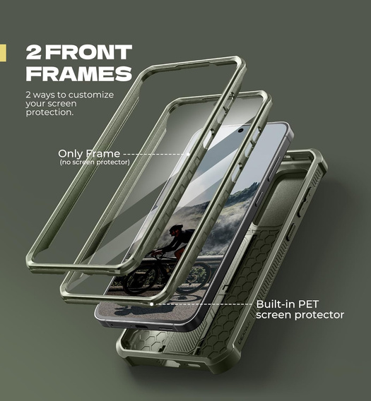 Etui pancerne Dexnor Full Body (Two Frames) do Samsung Galaxy S25 FE