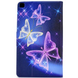 Etui do Samsung Galaxy Tab A7 10.4 2020 T500 T505, butterflies, fioletowe