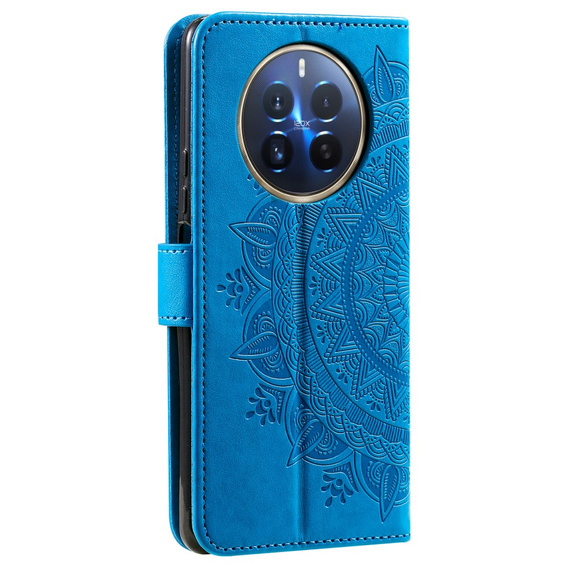 Etui z klapką do Realme 12 Pro 5G / 12 Pro+ 5G, Mandala, niebieskie