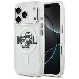 Etui Karl Lagerfeld IML Glitter Karl and Choupette MagSafe do iPhone 17 Pro