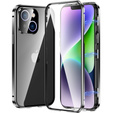Etui do iPhone 13, Magnetic Dual Glass, czarne