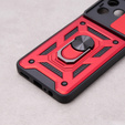 Etui pancerne do Realme C51, CamShield Slide, czerwone