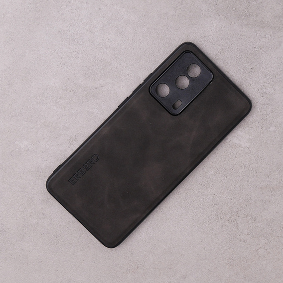 Etui do Xiaomi 13 Lite, ERBORD Business, z blaszką do uchwytów samochodowych, szare