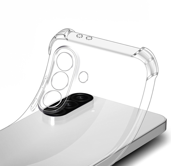 Etui do Samsung Galaxy A17 5G, wzmocnione, z ochroną aparatu, przezroczyste