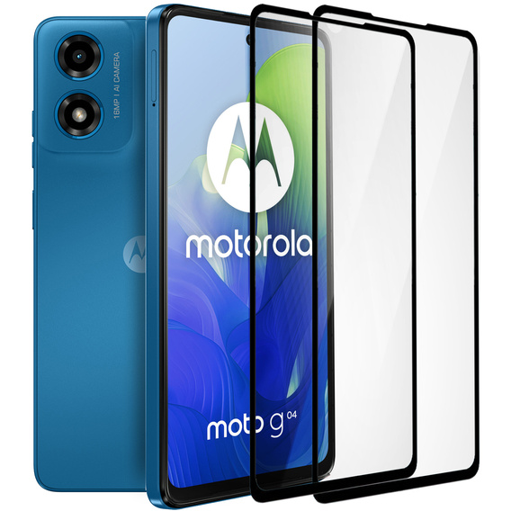 2x Szkło Hartowane ERBORD 3D do Motorola Moto G04 / G24 / G24 Power – ochrona całego ekranu
