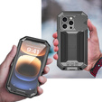 Etui do iPhone 16 Pro, R-JUST CamShield Slide, pancerne, czarne