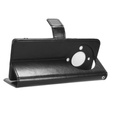 Etui z klapką do Honor Magic 5 Lite, Crazy Horse Wallet, czarne
