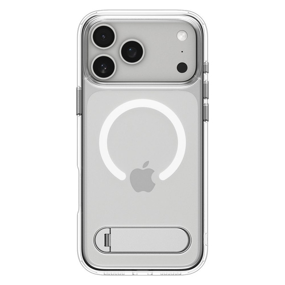 Etui Spigen Ultra Hybrid "S" Mag MagSafe do iPhone 17 Pro, Clear / White