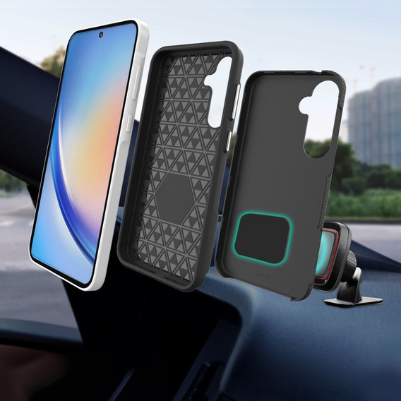 Etui Pancerne do Samsung Galaxy A35 5G, Dual Layer, czarne