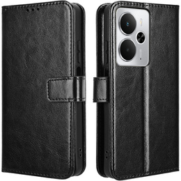 Etui z klapką do Realme 14 5G / Realme 14T 5G, Crazy Horse Wallet, czarne