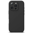 Etui Ringke do iPhone 16 Pro Max, Silicone MagSafe, czarne + Szkło Hartowane 9H