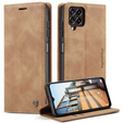 Etui CASEME do Samsung Galaxy M33 5G, Leather Wallet Case, brązowe