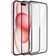 2x Szkło Hybrydowe ERBORD Ceramic do iPhone 15 – elastyczna ochrona na cały ekran