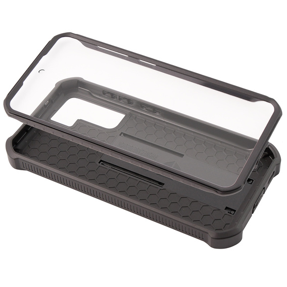Etui pancerne do Samsung Galaxy S21 FE, Dexnor Full Body, czarne