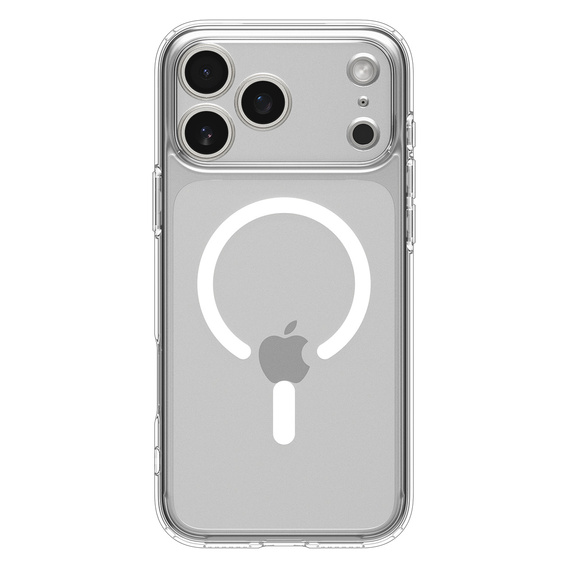 Etui Spigen Ultra Hybrid MagSafe do iPhone 17 Pro, Clear / White