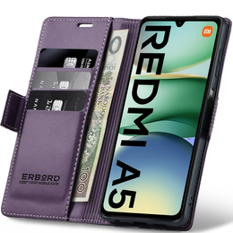 Etui ERBORD Glossy Litchi portfel z klapką do Xiaomi Redmi A5
