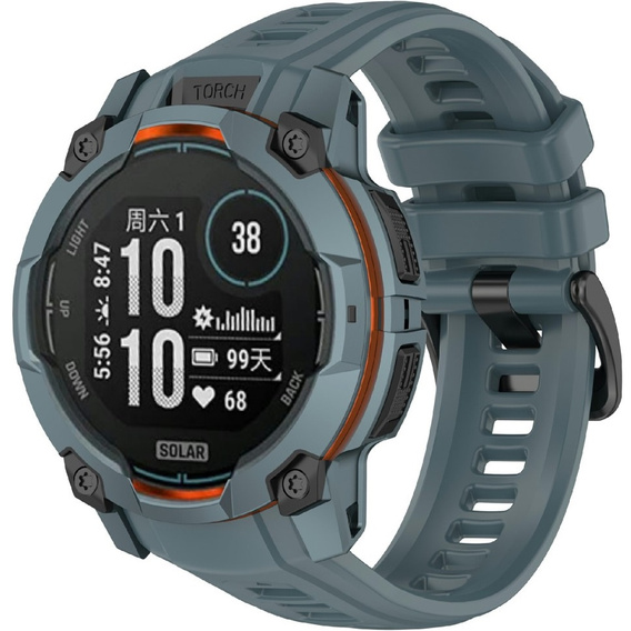 Pasek silikonowy do Garmin Instinct 3 Solar / Instinct 3 AMOLED 50 mm – Niebieski
