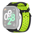 Pasek Silikonowy do Xiaomi Redmi Watch 4, Czarny/Zielony
