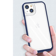 Etui ERBORD do iPhone 13 Mini, Hybrid Frame, Navy Blue