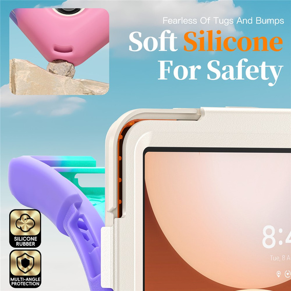 Pancerne etui z podstawką i paskiem na ramię do Samsung Galaxy Tab A11+