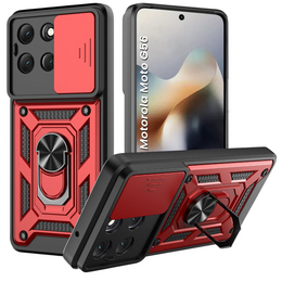 Etui pancerne do Motorola Moto G56 5G, CamShield Slide, niebieskie