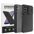 Zestaw Etui do Samsung Galaxy A54 5G, ERBORD Cam Slider, czarne + szkło