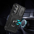 Etui pancerne do Samsung Galaxy S24+ Plus, CamShield Slide, czarne