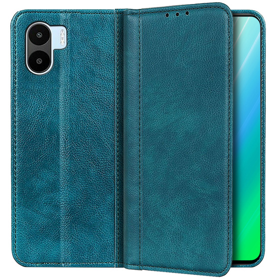 Etui do Xiaomi Redmi A1 4G / A2 4G, Wallet Litchi Leather, zielone