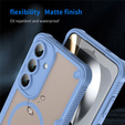 Etui pancerne do Samsung Galaxy S25 FE, do MagSafe, matowe, czarne