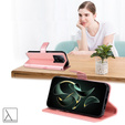 Etui z klapką do Xiaomi 13T / 13T Pro, Butterfly, różowe rose gold